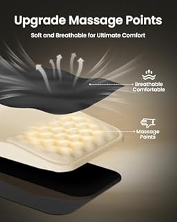 ProtoArc Tappetino Ergonomico per Mouse con Poggiapolsi, MP50 Design Massaggiante, Schiuma Memory Morbida e Base Antiscivolo in PU, Allevia il Dolore, per Scrivania Casa Ufficio, 12x8 Pollici, Nero