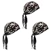 Elephant Brand Doo Rag 100% Cotton - Skull Cap Beanie for Cycling - Head Wrap Pack of 3 (Camouflage)