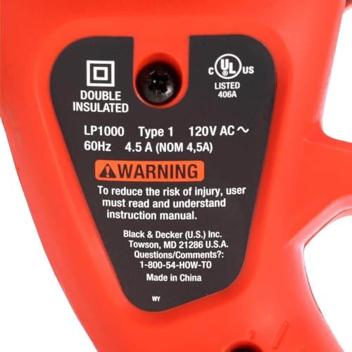 BLACK+DECKER Lopper Chain Saw, 4.5-Amp Pruner, Loppers for Tree Trimming Heavy Duty (LP1000)