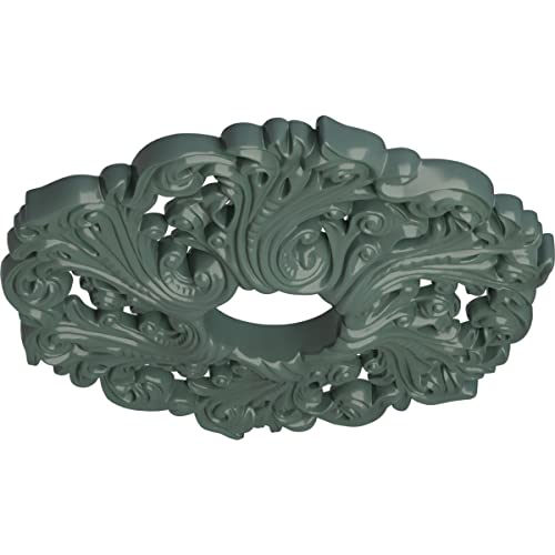 Image of Ekena Millwork CM19ORCBF Orrington Ceiling Medallion fits Canopies up to 4 3 /4, Cloud Burst