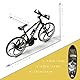 Risopen 1:8 Skala Druckguss Metall Mini Mountainbike Fahrrad Modell Spielzeug Finger BMX Spielzeug Desktop Dekoration Handwerk für Radfahren Liebhaber (gelb)