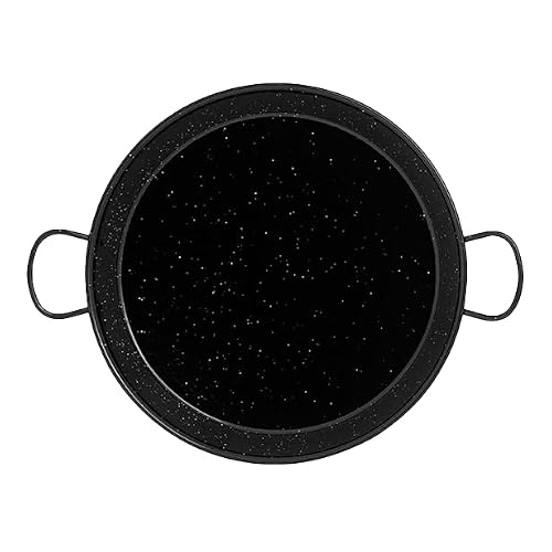 Miniatura 5 de Briebe Paellera Valenciana Esmaltada 42cm, Acero Esmaltado Antiadherente, 10 Raciones De Paella Apta Para Gas, Horno