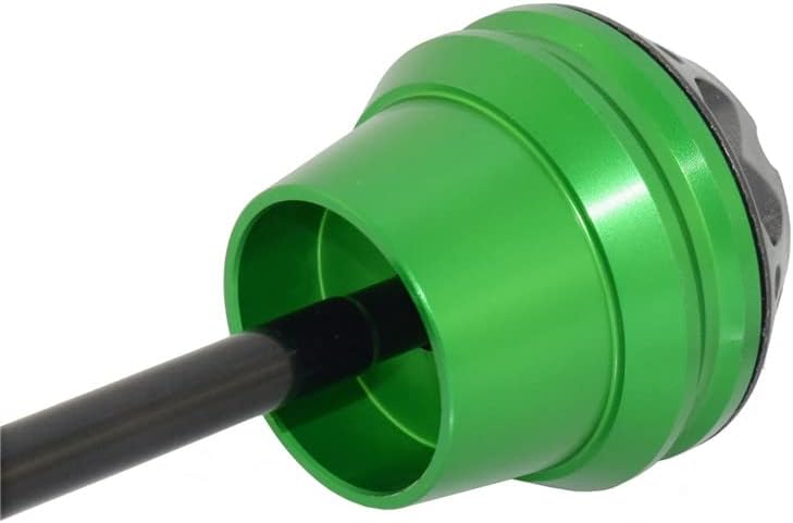 Rear Wheel Fork Axle Sliders Cap Crash Protector for Kawasaki Vulcan S 650 EN650 2015 2016 2017 2018 2019 2020 2021 (Green)