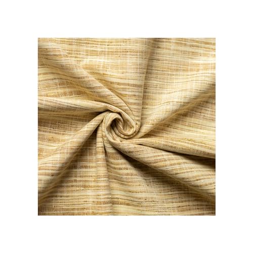 Image of Cotton Fabric Material for Men and women (3 Meter, Off Wheat), Off white, Solid