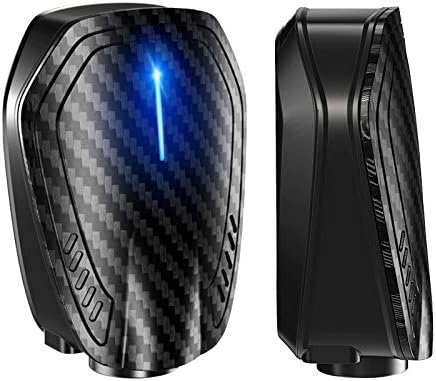 Car Door LED Logo Projector Light, USB Rechargeable, Carbon Fiber Design, white Illumination (V-000-olks-wwagen)