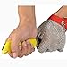 MERTNK Guanti in Acciaio Inossidabile, Resistente al Taglio in Metallo Guanti da Lavoro di Sicurezza per Macellaio, Falegnameria, Giardiniere, Portiere, Riparatore (Size : 1PCS/XXS)