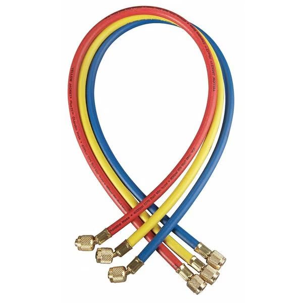 Manifold Hose Set, 48 In, Red, Yellow, Blue, Mfr: 21984-A