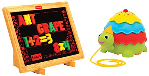 Giggles Funskool Learn N Write Slate,2 in 1 Magnetic & Dry Erase Board,3 Years & Above-Icecream Turtle 12 Months & Above (B0B9KZLC2H) Amazon Price History, Amazon Price Tracker
