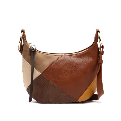 Imagen de MISAKO Abeyi bolso bandolera pequeño con estampado patchwork Mujer Abeyi Multicolor 17x30x8cm