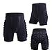 Padded Protective Shorts Shock Resistance Protection Hip Butt Pad Comfortable EVA Motorcycle Snowboard Protection Skating Pads Protective Padded Shorts for Skating S