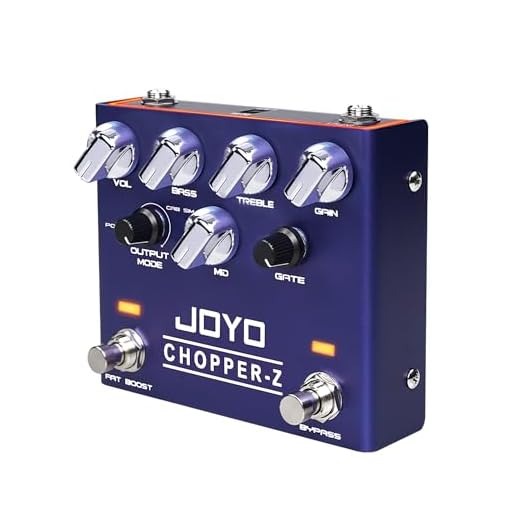 JOYO Distortion Effect Pedal Modern Metal Tone High Gain Amp Simulators All-in-one Pedal with 3 Band EQ for Electric Guitar (CHOPPER-Z R-18)