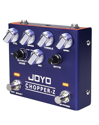 JOYO Pedal de efecto de distorsión moderno tono de metal simuladores de amplificador de alta ganancia...