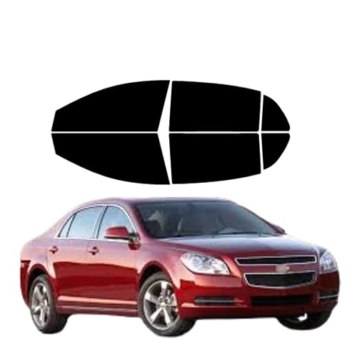 Nano Carbon Window Tint Professionally Cut for Chevrolet Malibu 2008-2012 All Side Windows Blocks 99% UV Rays, Professional Grade Carbon Film 6 pcs Set (5% All)