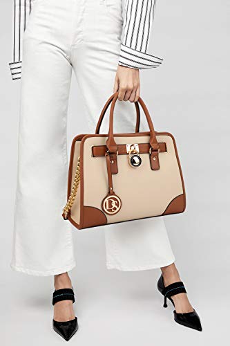 Dasein Women Handbags Top Handle Satchel Purse Shoulder Bag Hobo Bag Work Bag Set 2pcs - Image 3