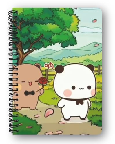 Dudu Bubu Diary | Super Cute Kawaii Notebook with 150 Pages of Premium 100 Gsm Offwhite Paper | Adorable Dudu Bubu Theme | Spiral Wire-Bound Journal with Stickers | Cute Anime Gift for Students, Artists & Collectors Edition39
