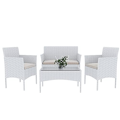 Arreditaly Set Di Mobili da Giardino Salotto Salottino in Rattan 4...