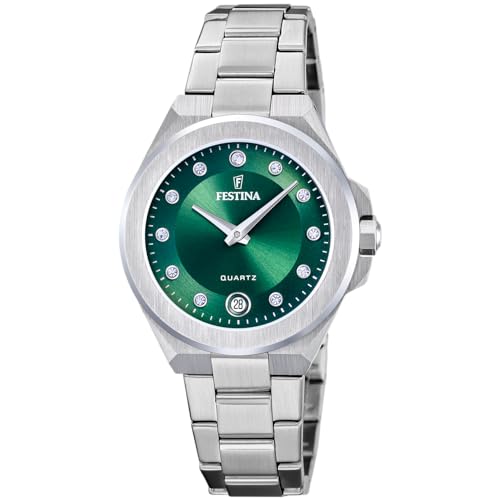 Festina Reloj Mujer F20700/4 Mademoiselle Caja de Acero Inoxidable 316l Plateado Correa de Acero Inoxidable 316l Plateado