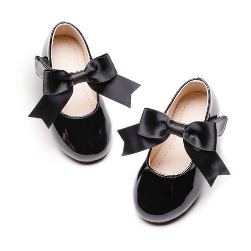 Image of PHIRAMIN Tollder Girl Dress Shoes - Little Girl Ballet Flats for Wedding Party