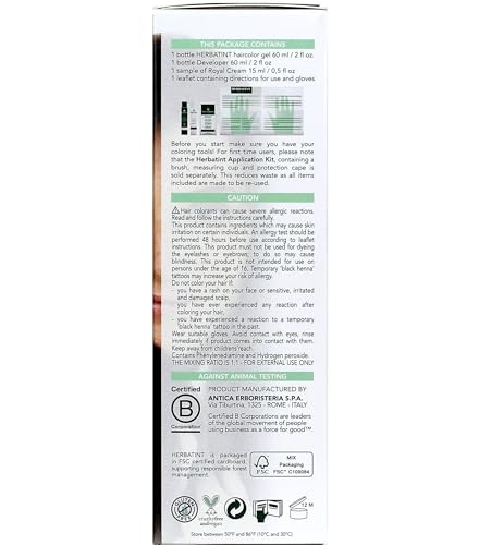 Herbatint Permanent Herbal Haircolor Gel, 5N Light Chestnut, 4.56 Ounce