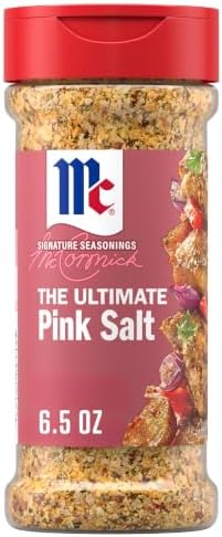 McCormick Himalayan Pink Salt with Black Pepper and Garlic All Purpose Seasoning, 6.5 Oz