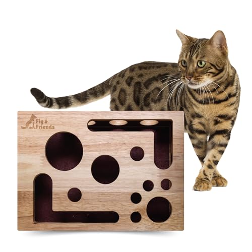 The Original Fig & Friends Cat Nail File Scratch Enrichment Box: Stress Free Alternative to Clippers...
