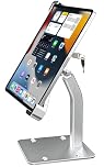 Oilcan Anti Theft Tablet Holder, Secure Desktop iPad Mount Lock, All Metal Material - Kiosk Retail Counter Lockable Stand for Tablet 9-14", iPad Pro 13 12.9 11, Air, Galaxy Tabs, Surface Pro etc