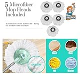 *NEW* SCRATCH ANET Revolving Spin Mop and Bucket With 5. Extra Pads Perfect For Easy Cleaning. (SPLIT MOP AND BUCKET) - Image 5