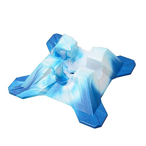 CLAS FOX Pro Scooter Stand Fits Scooters with 95mm to 120mm Scooter Wheels (Blue-White)