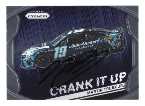 AUTOGRAPHED Martin Truex Jr. 2022 Panini Prizm Racing CRANK IT UP Rare Insert Signed NASCAR Collectible Trading Card with COA