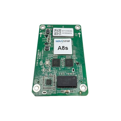 Novastar A8s LED Receiving Card – 512x384 Resolution, HDR10 & HLG, Low Latency, 3D, PWM & Regular IC Support – LED Display Controller for Outdoor/Indoor LED Screens – EMC Class B, RoHS