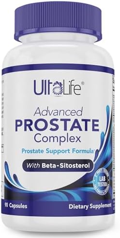 ULTALIFE Advanced Saw Palmetto Prostate Supplement for Men with Beta Sitosterol Promotes Urinary Comfort, Sleep Quality & Prostate Health 90 Capsules