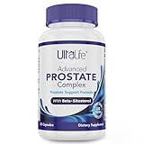 ULTALIFE Advanced Saw Palmetto Prostate Supplement for Men with Beta Sitosterol Promotes Urinary Comfort, Sleep Quality & Prostate Health 90 Capsules