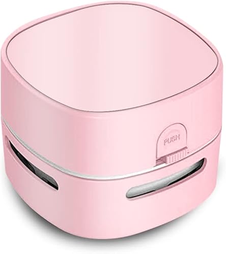 ODISTAR Aspiradora de escritorio, mini barredora de polvo de mesa, ahorro de energía, alta resistencia hasta 400 minutos, diseño giratorio de 360
