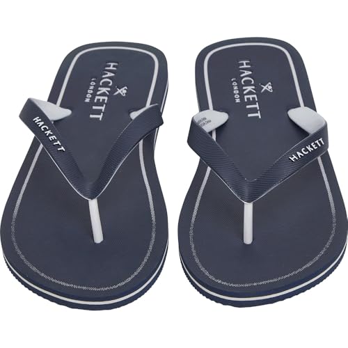 Hackett London Para Hombre. HMS21461 Chanclas Capri Contour Marino (44), Plano, Ninguno, Beachwear - 4