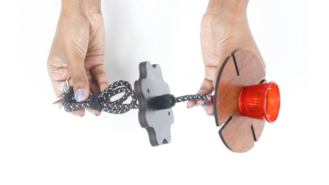 406 Hanging Lamp Electric Antique Wooden Ceiling Lights (with Gold Bulb).Pendant Lamp Night Lamp Living Room,Bedroom,Home Decor Modern Kitchen