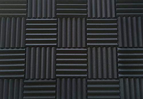Espuma acústica a granel para insonorización y reducción de sonido en estudio, paquetes de 48 pies cuadrados, disponible en 1 pulgada, 2 pulgadas, 3 pulgadas y 4 pulgadas, diseño en cuña (2 pulgadas) miniatura 1