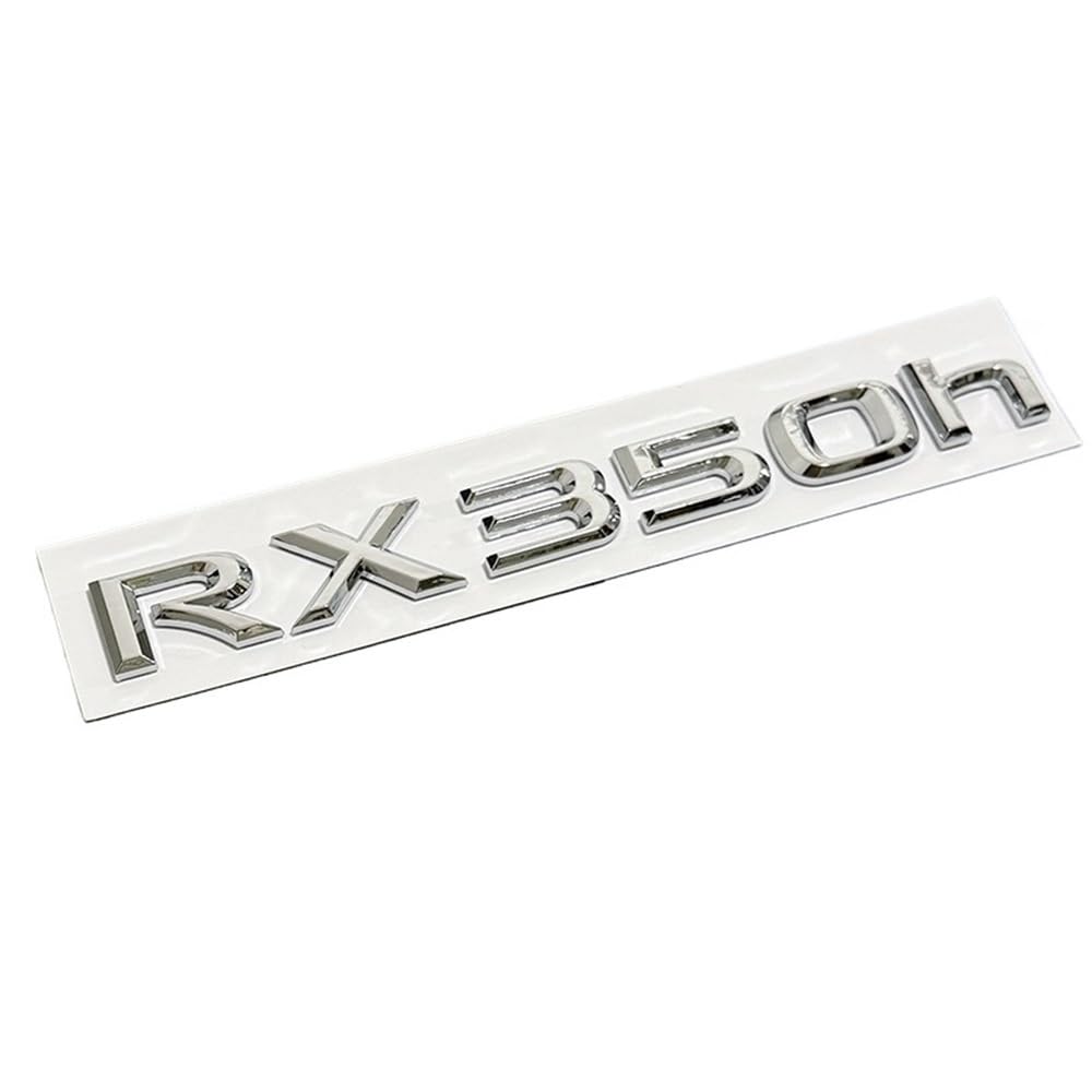 YTQMoreBNZ YYDStes Chrome Glossy Black ABS RX200t RX270 RX300 RX350 RX450h RX450hL HYBRID EmblemCompatible With LEXUS Car Trunk Trunk Rear Logo Sticker