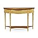 Neo Classic Gilt Demilune Console - 46"