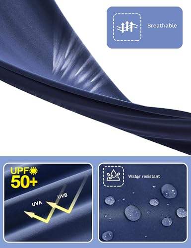 FitsT4 Sports Women's Wide Leg Hiking Capris Quick Dry Long Shorts UPF50+ Lightweight Water Resistant Cropped Pants3