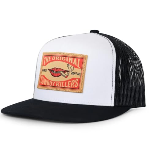 Image of WHISKEY BENT HAT CO. Matchbox - Original Cowboy Killers 5-Panel Meshback Snapback Hat