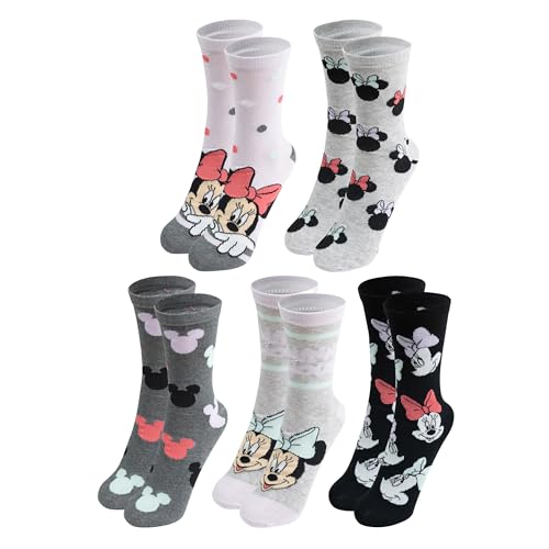 United Labels 5 pares de calcetines Disney Minnie Mouse para