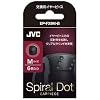 JVC EP-FX9M-B ruil voor het oorstukje spiraalpunt 6 stuks M maat zwart