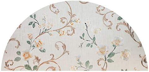 AUTOTECH PARK Precut Custom Arched Window Film, Floral Series 3 Design, up to 64 inches Diameter and 33 inches Height