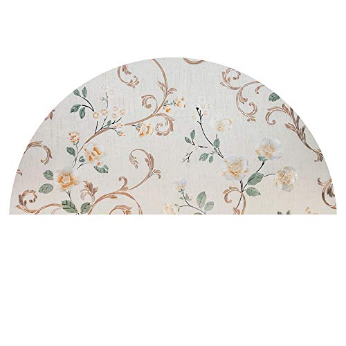 Autotech Park Precut Custom Arched Window Film, Floral Series 3 Design, Up To 64 Inches Diameter And 33 Inches Height #TOP3