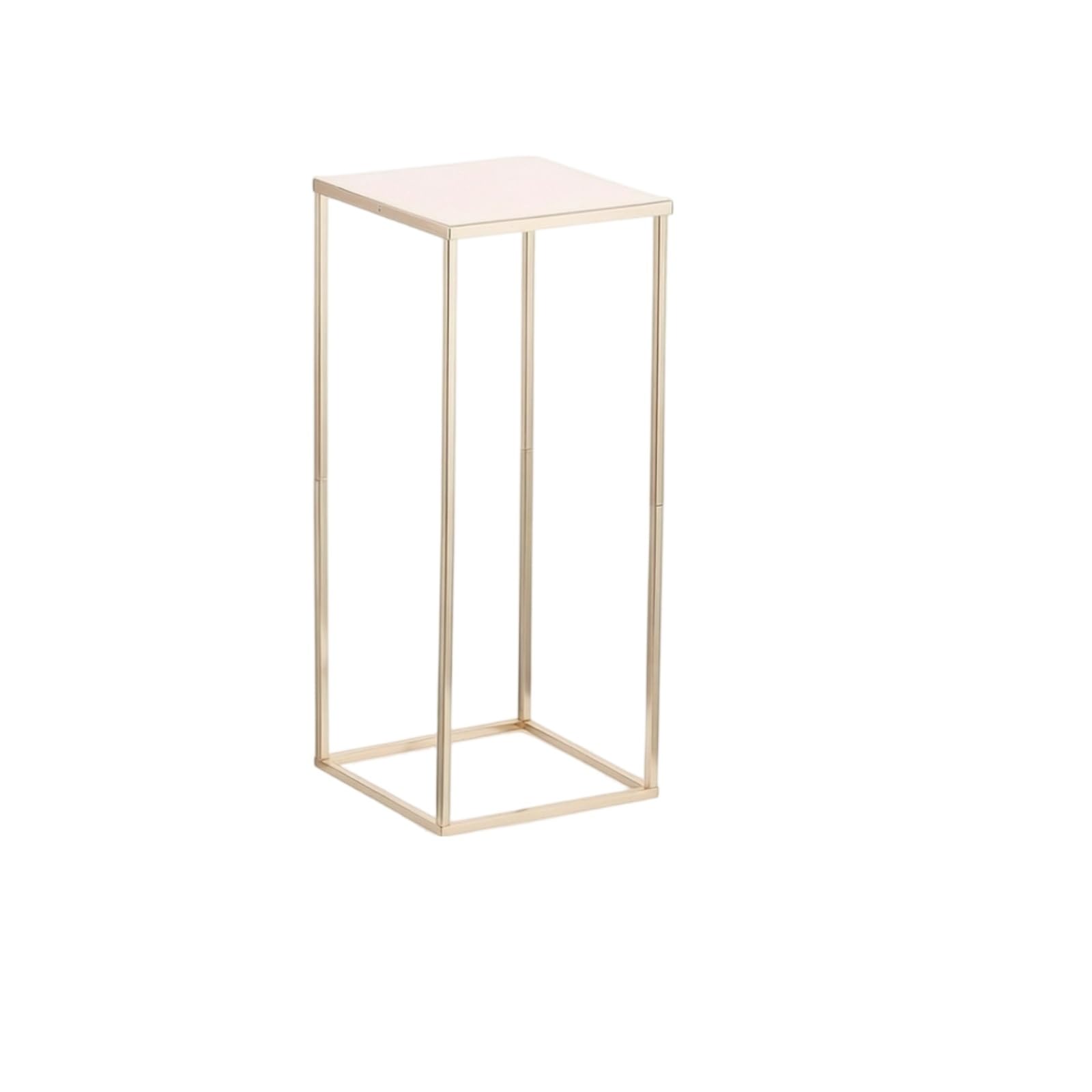 Wedding Decorative Frame Supporto Geometrico Stand Piedistallo Colonna in Finitura Oro per Centrotavola Floreali E Oggetti Espositivi Adatto per Matrimoni Cerimonie Eventi Ristoranti , 22 22 40 Cm