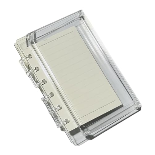 Carnet multifonction bloc-notes acrylique transparent feuilles lignées A7 - 7