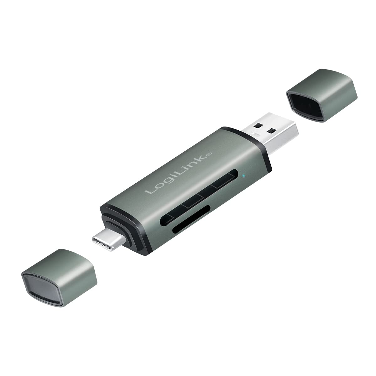 Lettore USB 3.2 Gen 1 Di SD E MicroSD Con Connessioni USB-C™ E USB A Otg Logilink 13