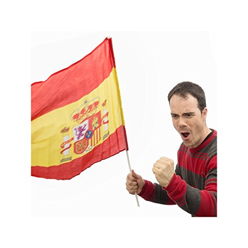 Bandera de España con Palo 60 x 90 cm