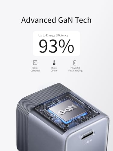 Image of UGREEN Nexode Air 45W USB C Charger Block, Foldable Plug Ultra Mini GaN Charger Fast Charging, Travel Essentials Wall Charger for iPhone 17 16, Galaxy S26 /S25, iPad, Pixel, MacBook Air /Neo, Grey