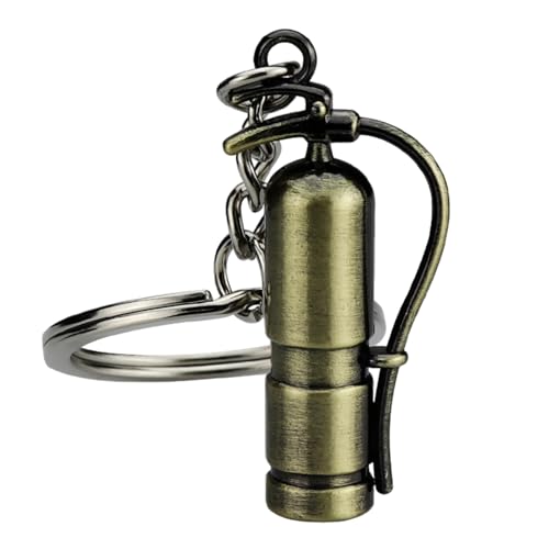 Genérico Mini-Feuerwehr-Schlüsselanhänger: Anhänger aus Zinklegierung, Rettungshelden-Token | Feuerwehr-Symbol für die Tasche | Geschenk für Freunde